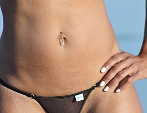 Ravenswallows/MS Sheer Metallic Glimmer Bikini San Diego